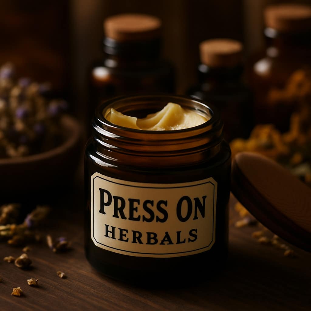 a jar of herbal salve