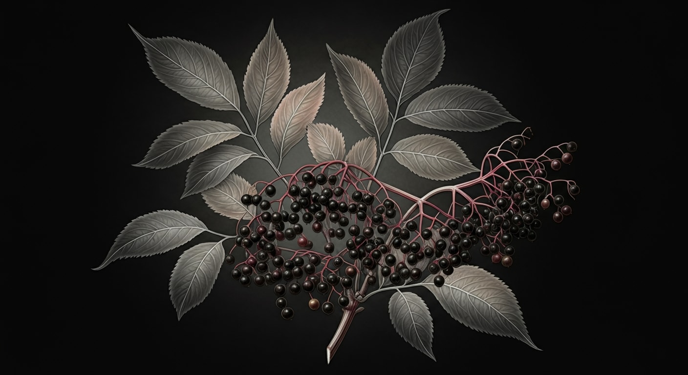 The benefits of properly sized elderberry bushes, showcasing fruit production.