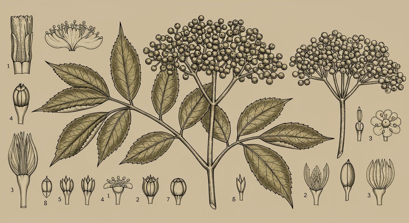 Elderberry.Bush Elderberry Identification