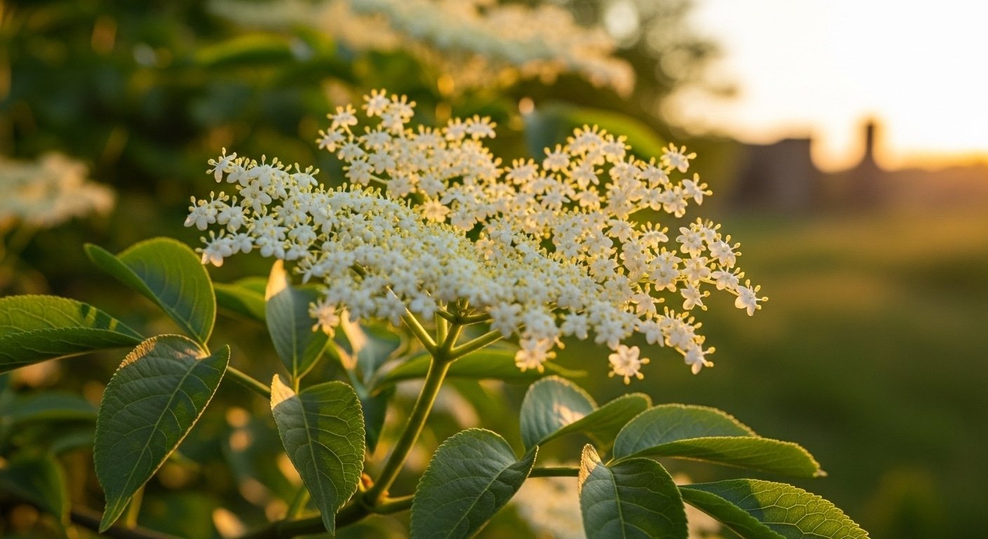 Elderflower in Sun