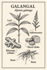 Alpinia galanga (L.) Willd.